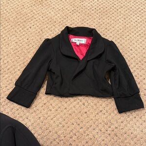 Stylish Black Kids Blazer/Cropped Jacket